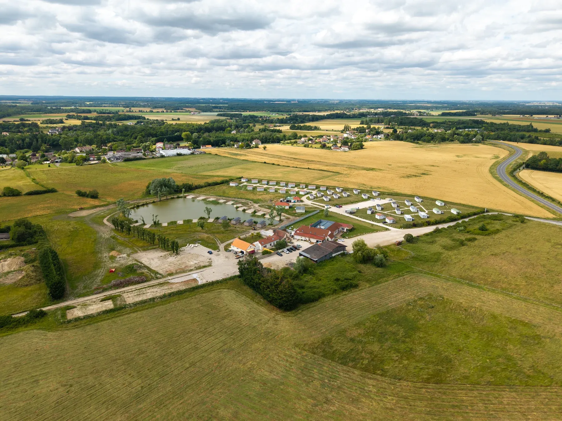 Parc de Lorris — L’horizon du Gâtinais depuis le parc
